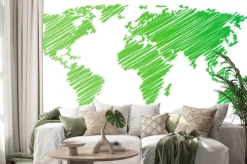 Naklejka: Mapa świata