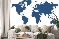 Naklejka: Mapa świata