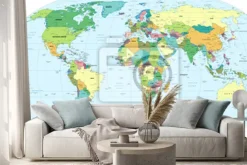 Naklejka: Mapamundi