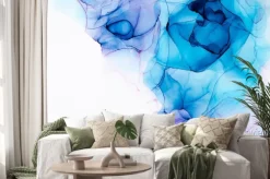 Naklejka: Marble ink abstract art from exquisite original painting for