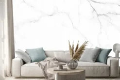 Naklejka: Marmur w odcieniach bieli i szarości