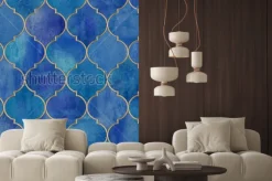 Naklejka: Marokański wzór ze złotymi detalami