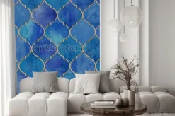 Naklejka: Marokański wzór ze złotymi detalami