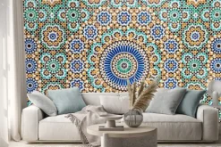 Naklejka: Marokańskie ornamenty w stylu vintage