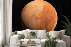 Naklejka: Mars ilustracja naukowa - krajobraz planetarna