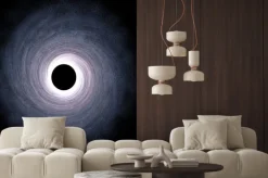 Naklejka: Masywna czarna dziura w centrum galaktyki - 3d świadczonych ilustracja