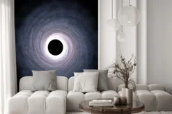 Naklejka: Masywna czarna dziura w centrum galaktyki - 3d świadczonych ilustracja