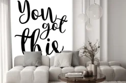 Naklejka: Masz to inspiracją cytuje liternictwo. kaligrafia projekt graficzny