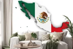 Naklejka: Meksyk oznacz mapa