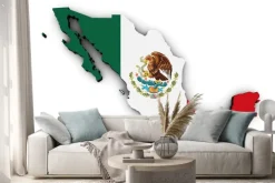 Naklejka: Meksyk oznacz mapa