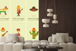 Naklejka: Meksykańska plakaty