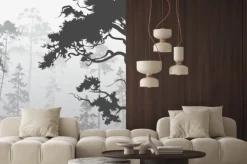 Naklejka: Mglisty las