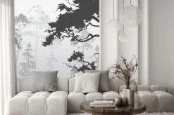 Naklejka: Mglisty las