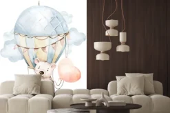 Naklejka: Miś w balonie