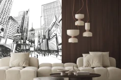 Naklejka: Miasto wyciągnąć rękę, ilustracji wektorowych