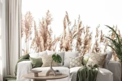 Naklejka: Minimalistyczny wzór trzciny i traw