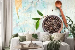 Naklejka: Miseczka z ziarnami czarnego pieprzu