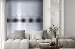 Naklejka: Modernes metall projektowanie