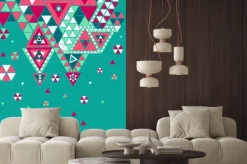 Naklejka: Modne geometryczne elementy ilustracji.