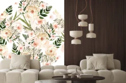 Naklejka: Morelowe róże