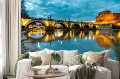 Naklejka: Most świętego anioła i zamek w rzymie