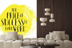 Naklejka: Motivational quote the price of success is hard work. lettering.