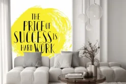 Naklejka: Motivational quote the price of success is hard work. lettering.