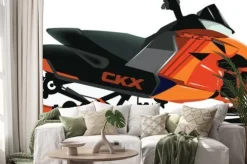 Naklejka: Moto slitta