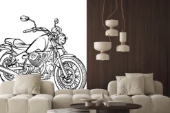 Naklejka: Motocykl klasyczny