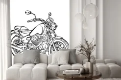 Naklejka: Motocykl klasyczny