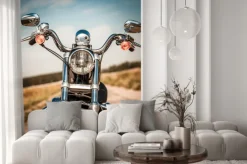 Naklejka: Motocykl na drodze