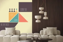 Naklejka: Motywacja cytat - nie bądź taki sam, być najlepszym