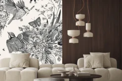 Naklejka: Motywy botaniczne w stylu dawnej ilustracji