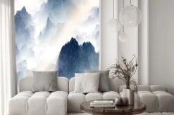 Naklejka: Mountains in the fog