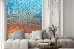 Naklejka: Mozaika ze słońcem