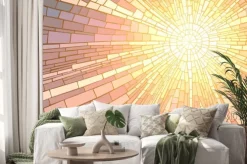 Naklejka: Mozaika ze słońcem