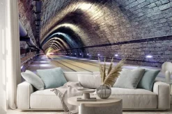 Naklejka: Murowany tunel metra w chinach