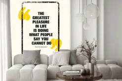 Naklejka: Największą przyjemnością w życiu jest robienie tego, co ludzie