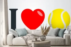 Naklejka: Napis graficzny tenis