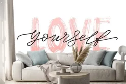 Naklejka: Napis love yourself