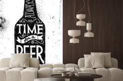 Naklejka: Napis na butelce piwa