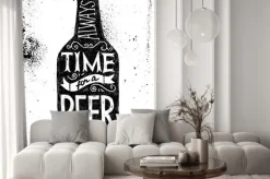 Naklejka: Napis na butelce piwa