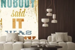 Naklejka: Napis w języku angielskim w stylu plakatu retro