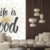 Naklejka: Napis życie jest dobre