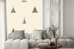 Naklejka: Native american teepee ilustracja namiot lato w wektorze.