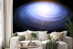 Naklejka: Nebula and galaxy in space