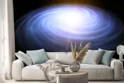 Naklejka: Nebula and galaxy in space