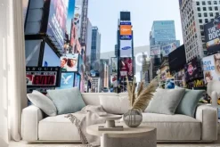 Naklejka: New york city - 12 lipca: ludzie siedzą niezdefiniowane w tabelach