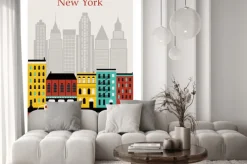 Naklejka: New york city. vector