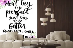 Naklejka: Nie staraj się być doskonały, po prostu staram się być lepszy